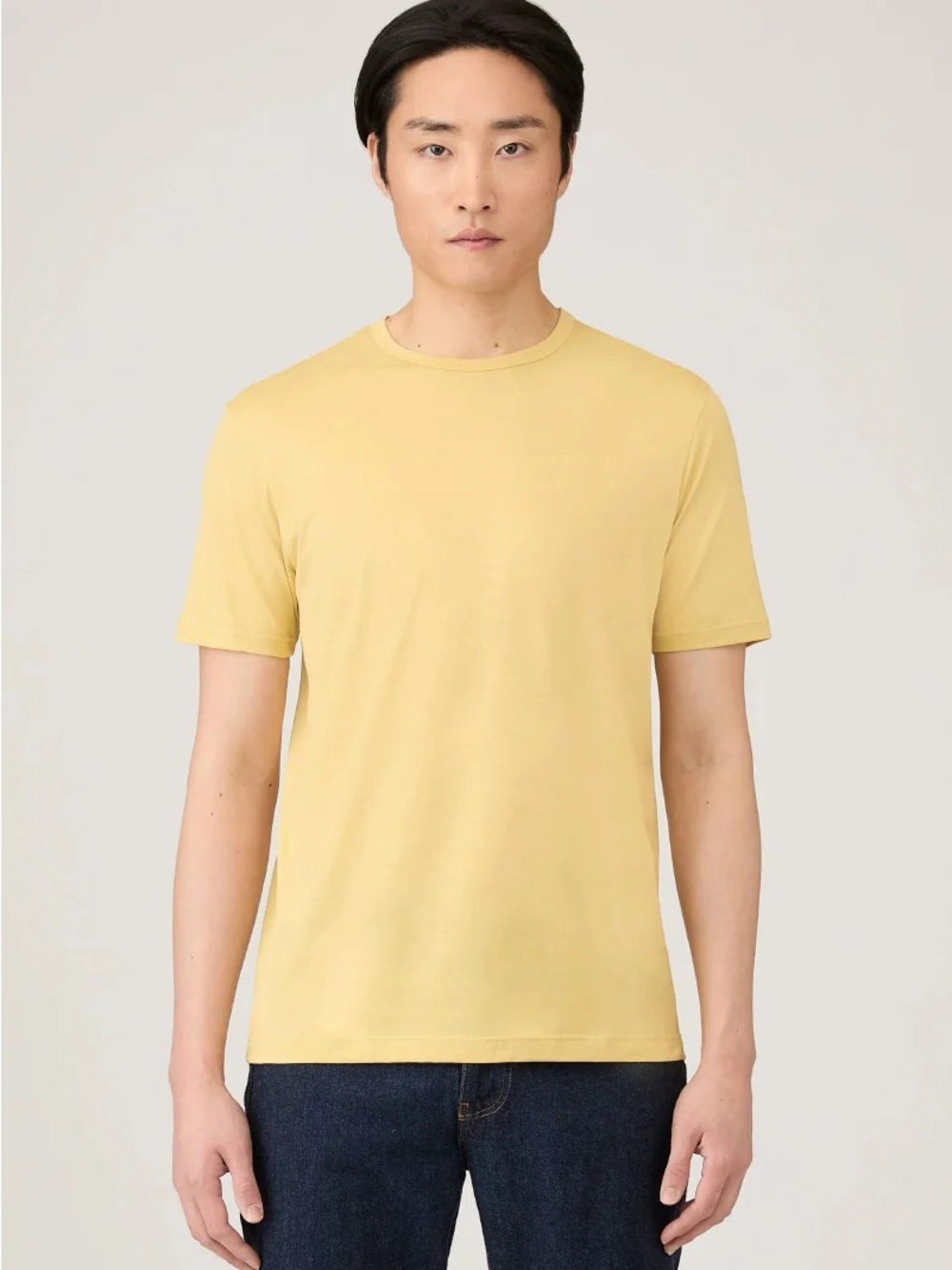 Sunspel Classic T-Shirt NWT Made in England Supima Cotton Mustard Yellow M